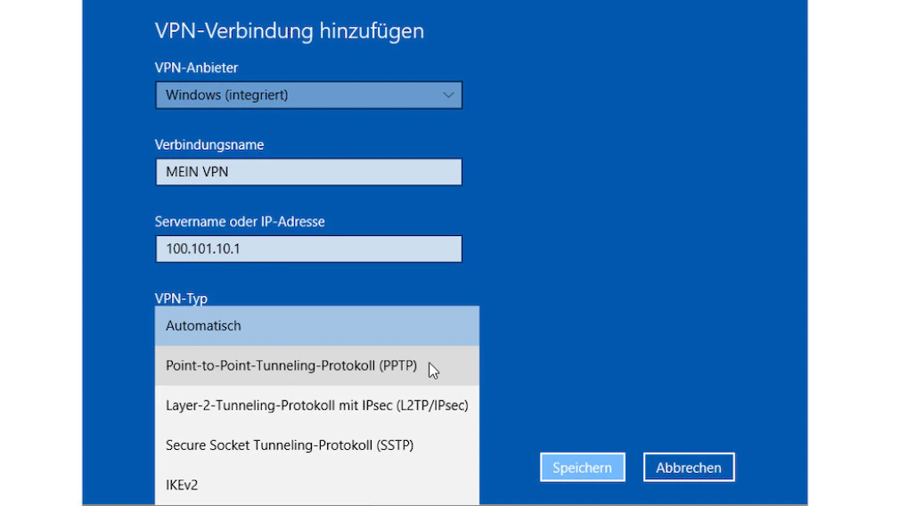 В Windows 10 VPN можно настроить в настройках в разделе « Сеть и Интернет и VPN » .