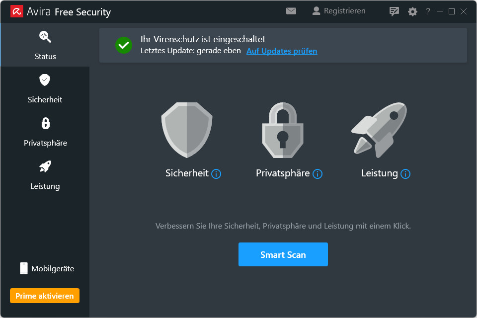 Скриншот Avira Free Security 2022
